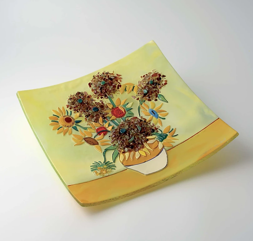 Table-top square plate