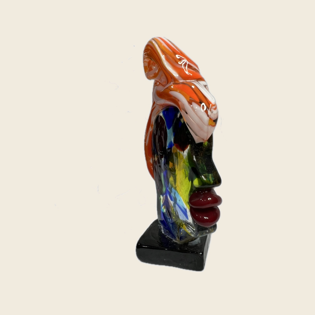 Scultura - Picasso - Teste - Donna con capelli arancioni
