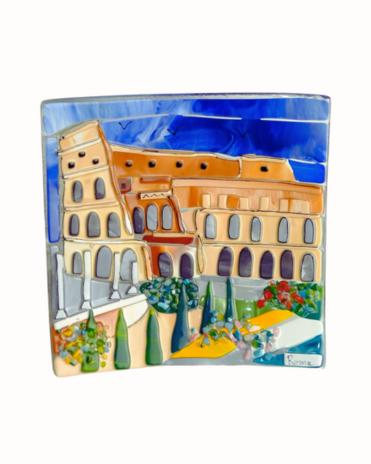 Landscapes - Rome/Colosseum - Table-top square plate