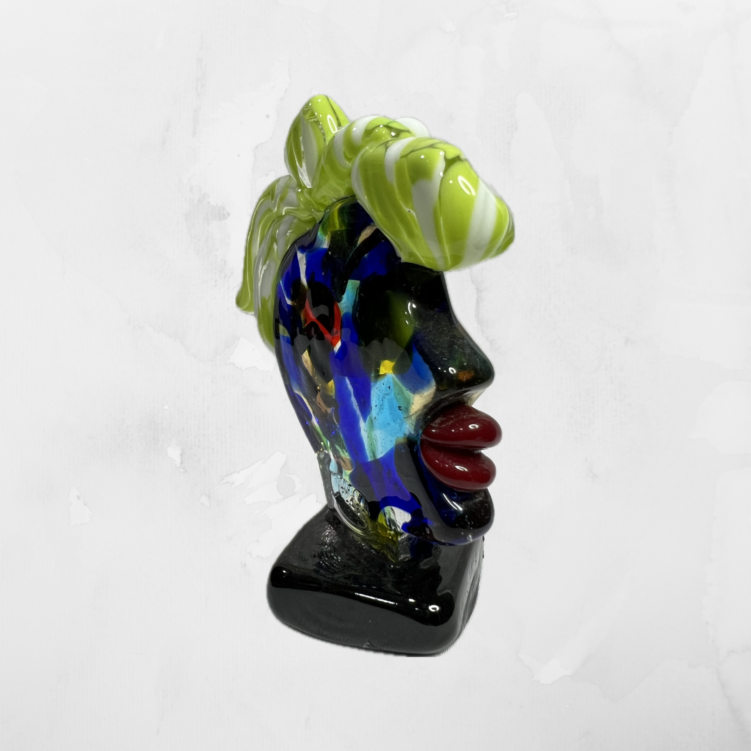 Sculpture - Picasso - Heads - Woman with green hair