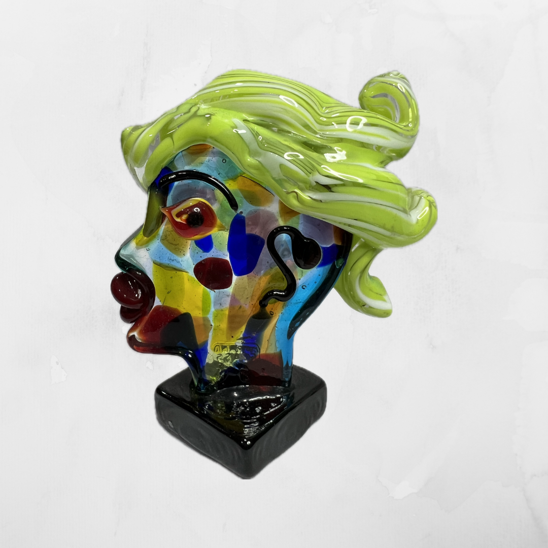 Sculpture - Picasso - Heads - Woman with green hair - 02