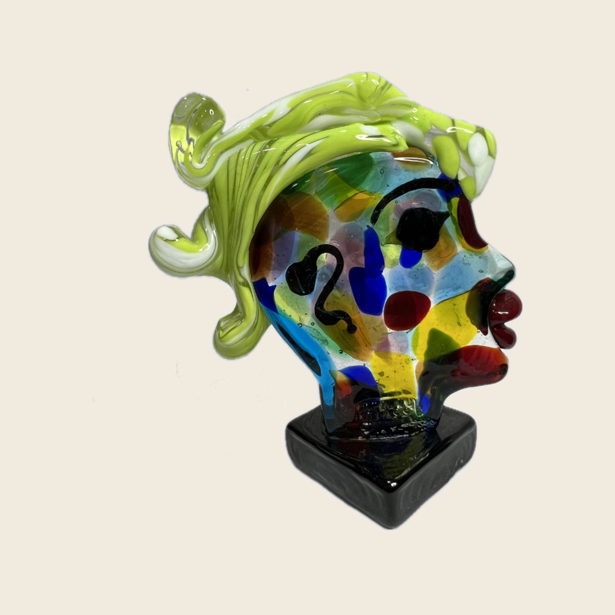 Scultura - Picasso - Teste - Donna con capelli verdi - 02