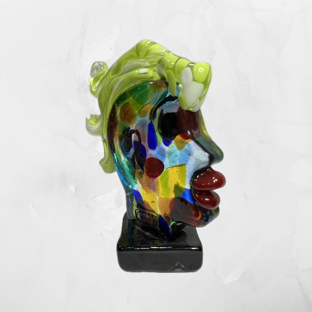 Sculpture - Picasso - Heads - Woman with green hair - 02