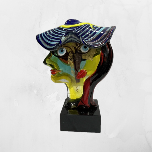 Scultura - Picasso - Teste - Teste con cappelli blu