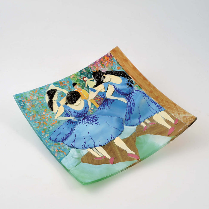 Degas Blue Dancers Square Plate