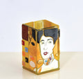 Klimt Adele's Portrait Pen Holder – handmade glass, made in Italy