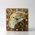 Klimt Danae Clock – handmade glass, made in Italy