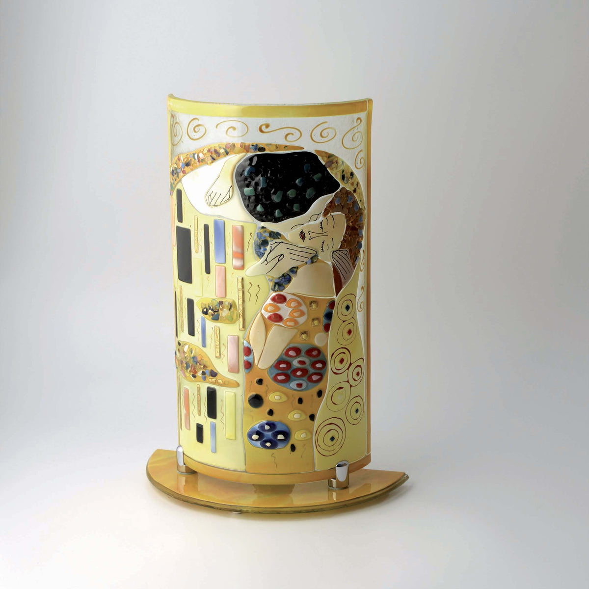 Klimt The Kiss Lamp Holder – handmade glass, made in Italy