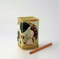 Klimt The Kiss Pen Holder – handmade glass, made in Italy
