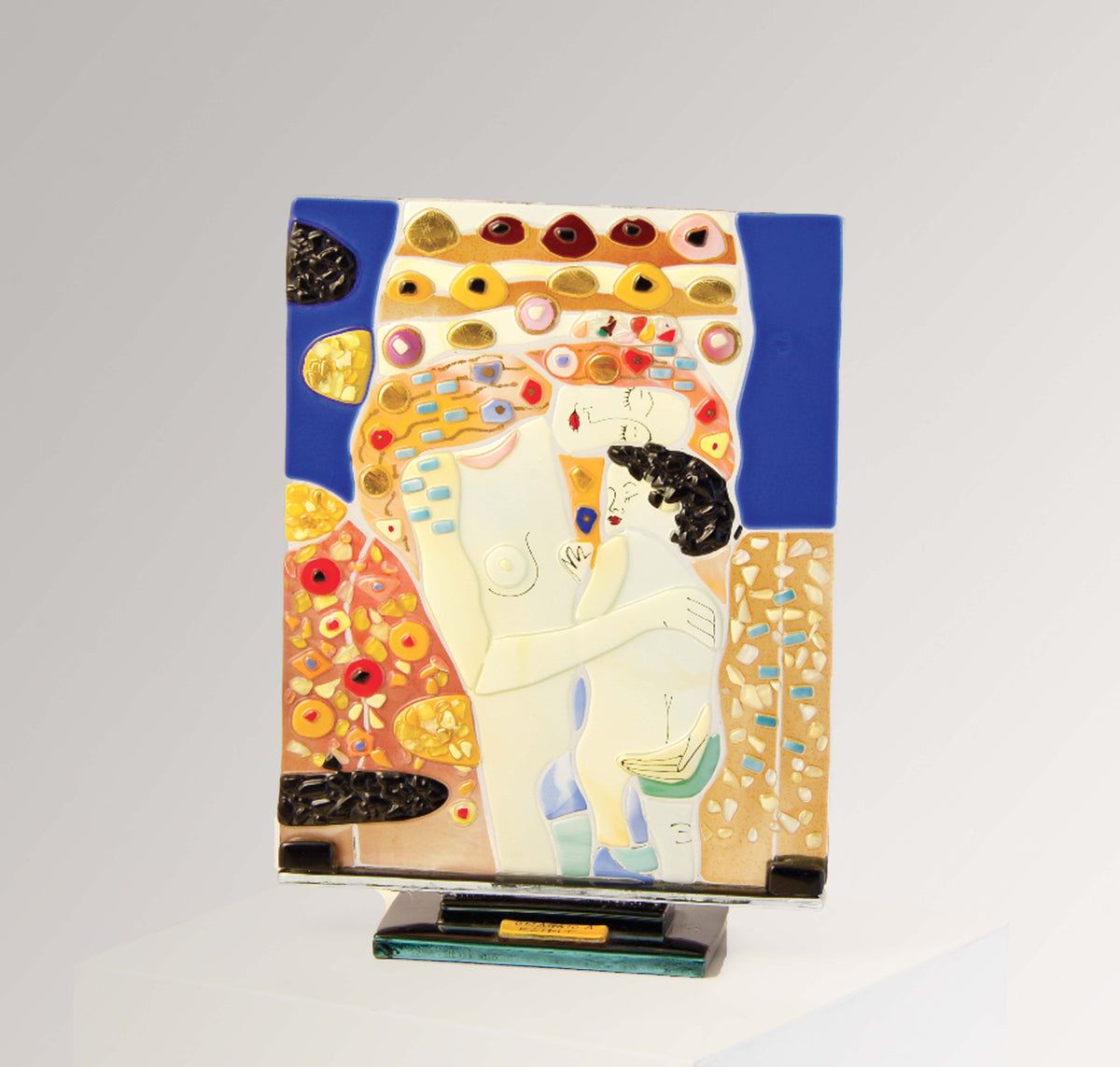 Klimt The Three Ages of Woman Sculpture – handmade glass, made in Italy