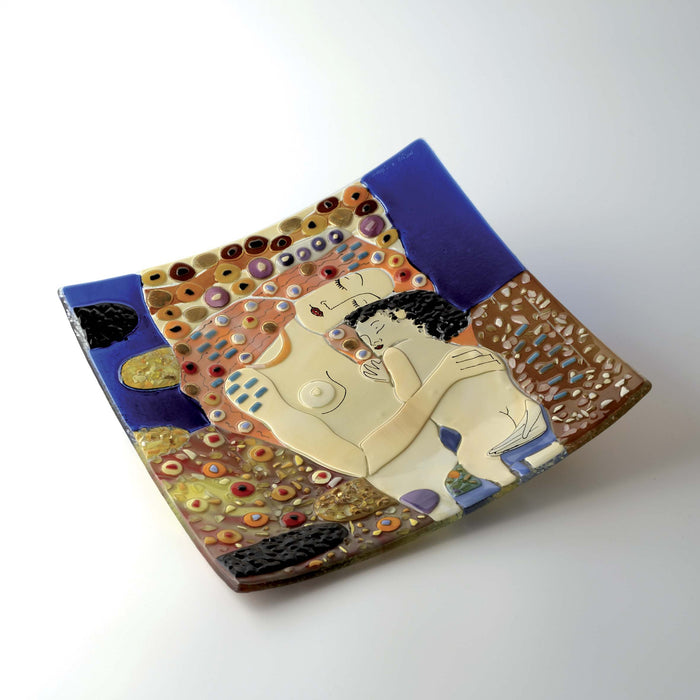 Klimt The Three Ages of Woman Square Plate