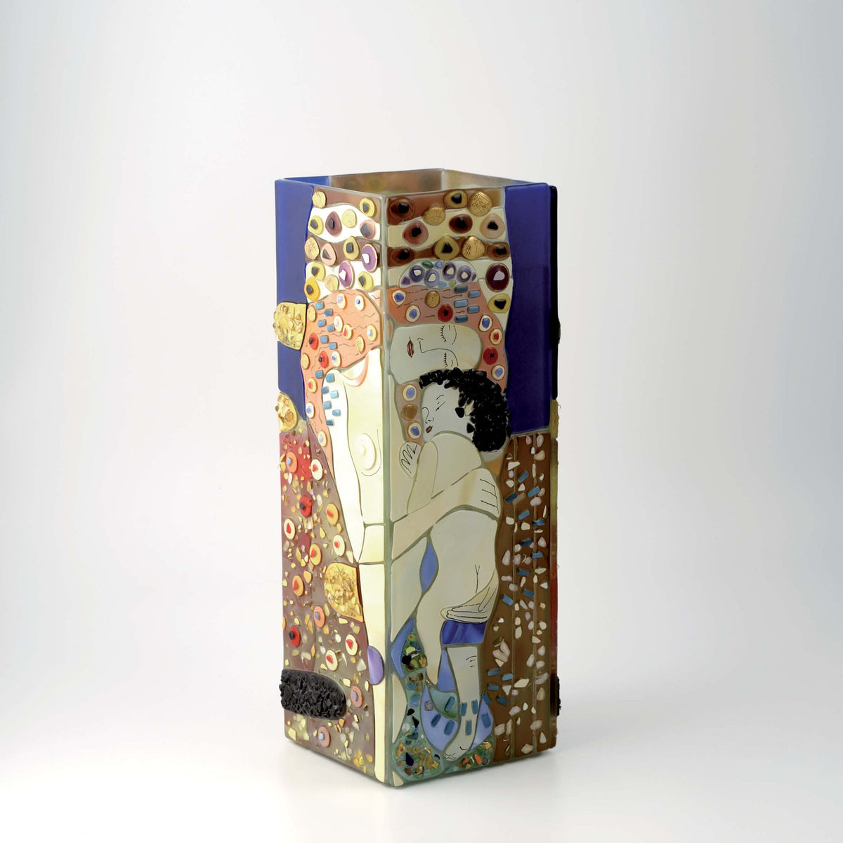 Klimt The Three Ages of Woman Vase – handmade glass, made in Italy