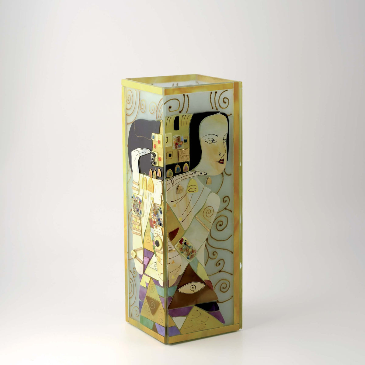 Klimt The Wait Vase – handmade glass, made in Italy