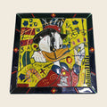 Pop Art Dollar Clock – handmade Murano glass, made in Italy