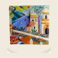Ravello Clock – handmade Murano glass, made in Italy