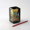 Van Gogh Café Terrace at Night Pen Holder Vase – handmade glass, made in Italy