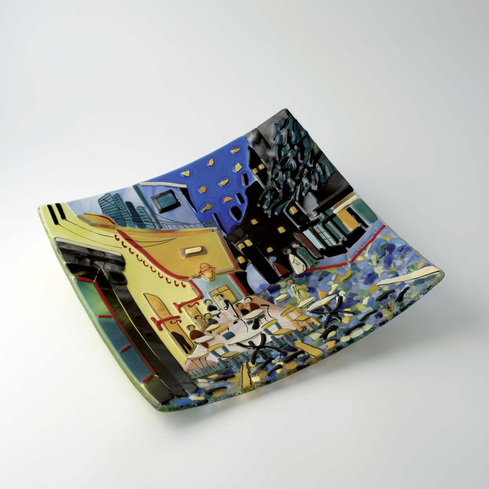 Van Gogh Café Terrace at Night Square Plate