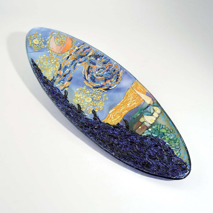 Van Gogh Starry Night Oval Plate