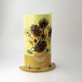 Van Gogh Sunflowers Lamp Holder – handmade glass, made in Italy