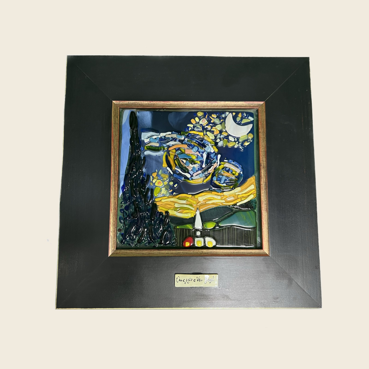 Van Gogh - The Starry night - Painting - Murano Art Italy
