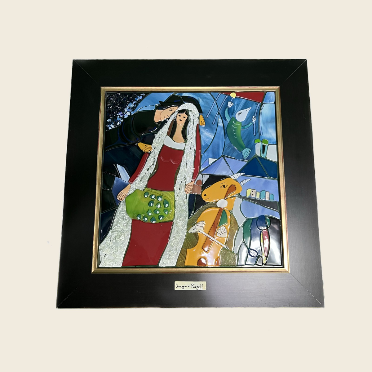 Marc Chagall - La Mariée - Painting - Murano Art Italy