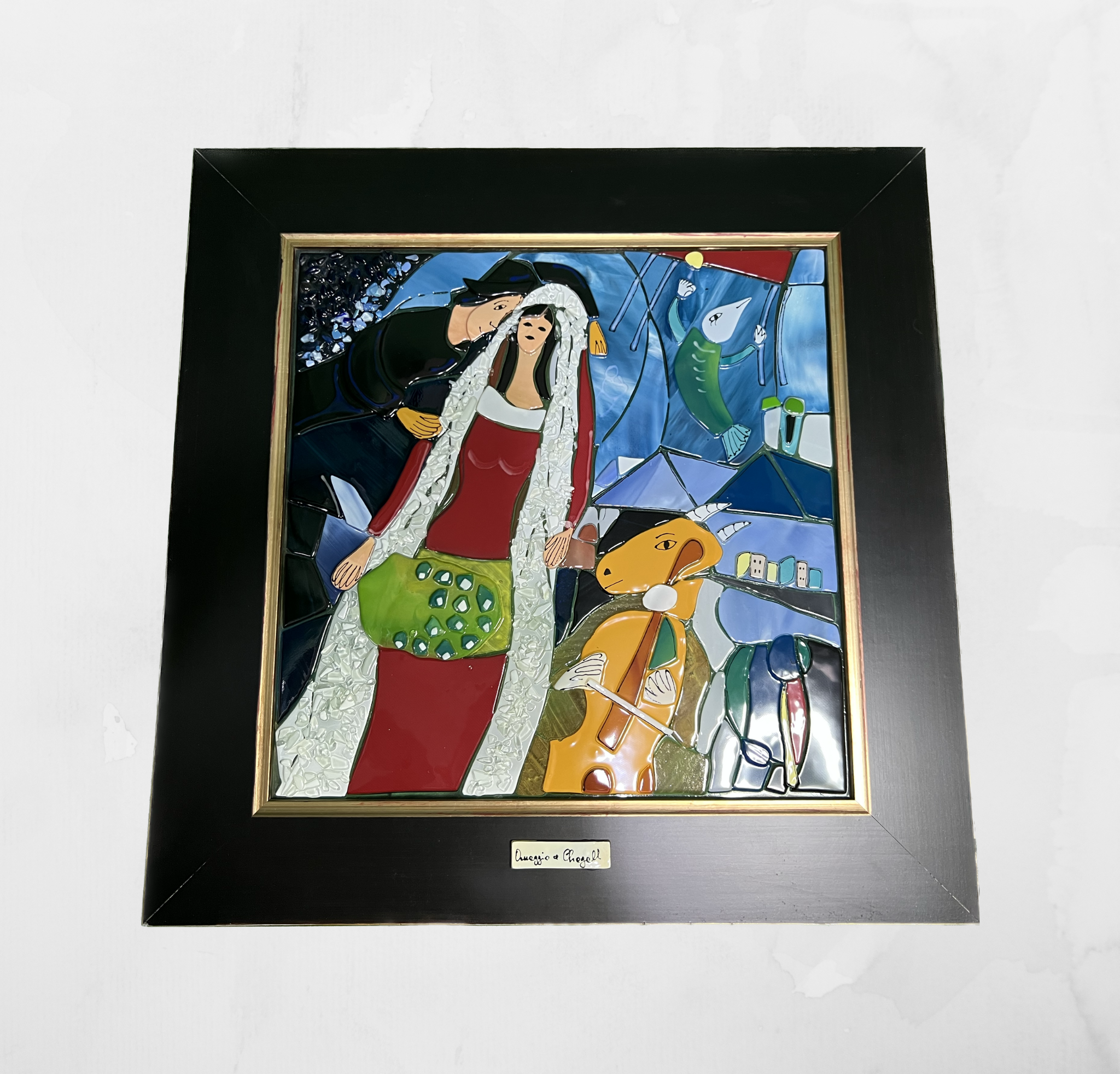 Marc Chagall - La Mariée - Painting – Murano Art Italy
