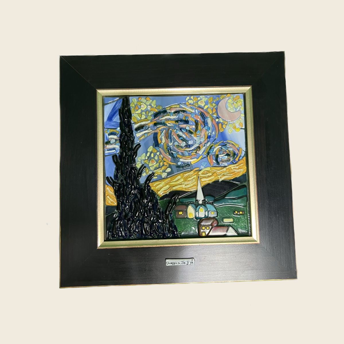 Van Gogh - The Starry night - Painting - Murano Art Italy