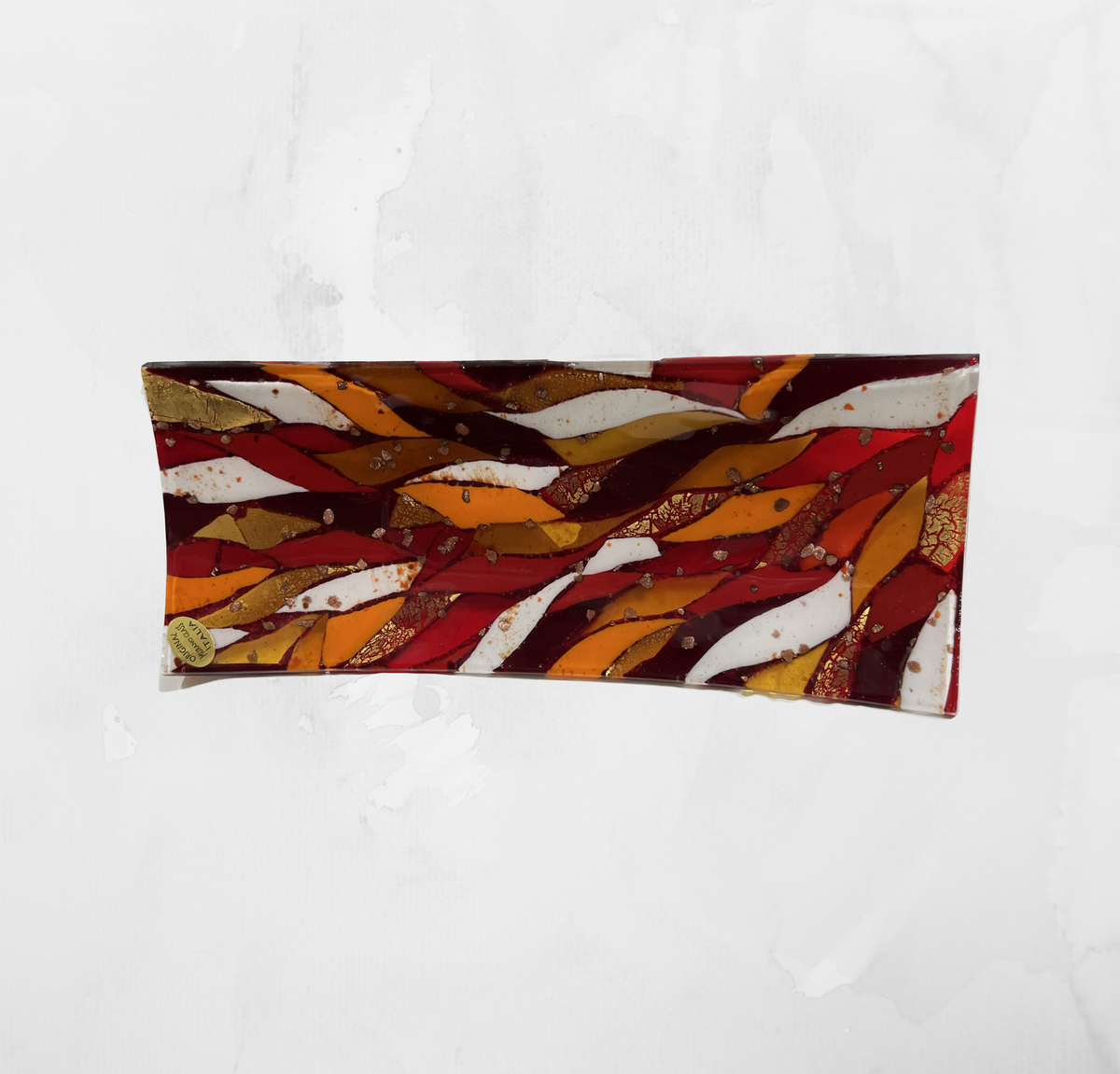 Centerpiece - Plates, pocket emptier - Lux - Red - Table-top "Gondola" - Murano Art Italy