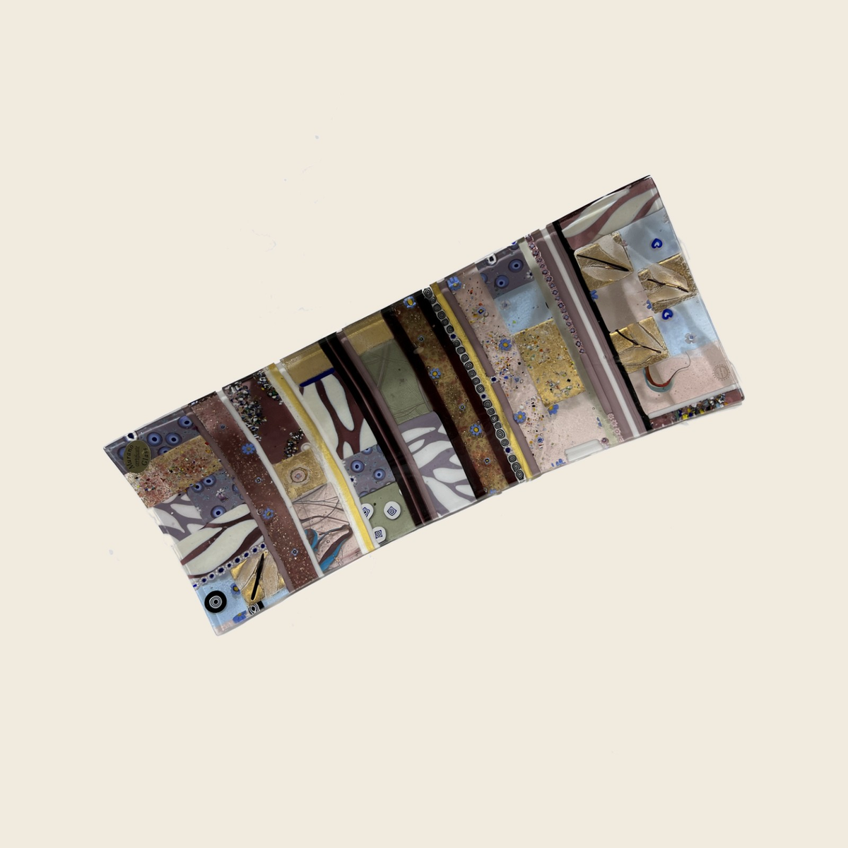 Centerpiece - Plates, pocket emptier - Ginevra - Amethyst - Table-top "Gondola" - Murano Art Italy