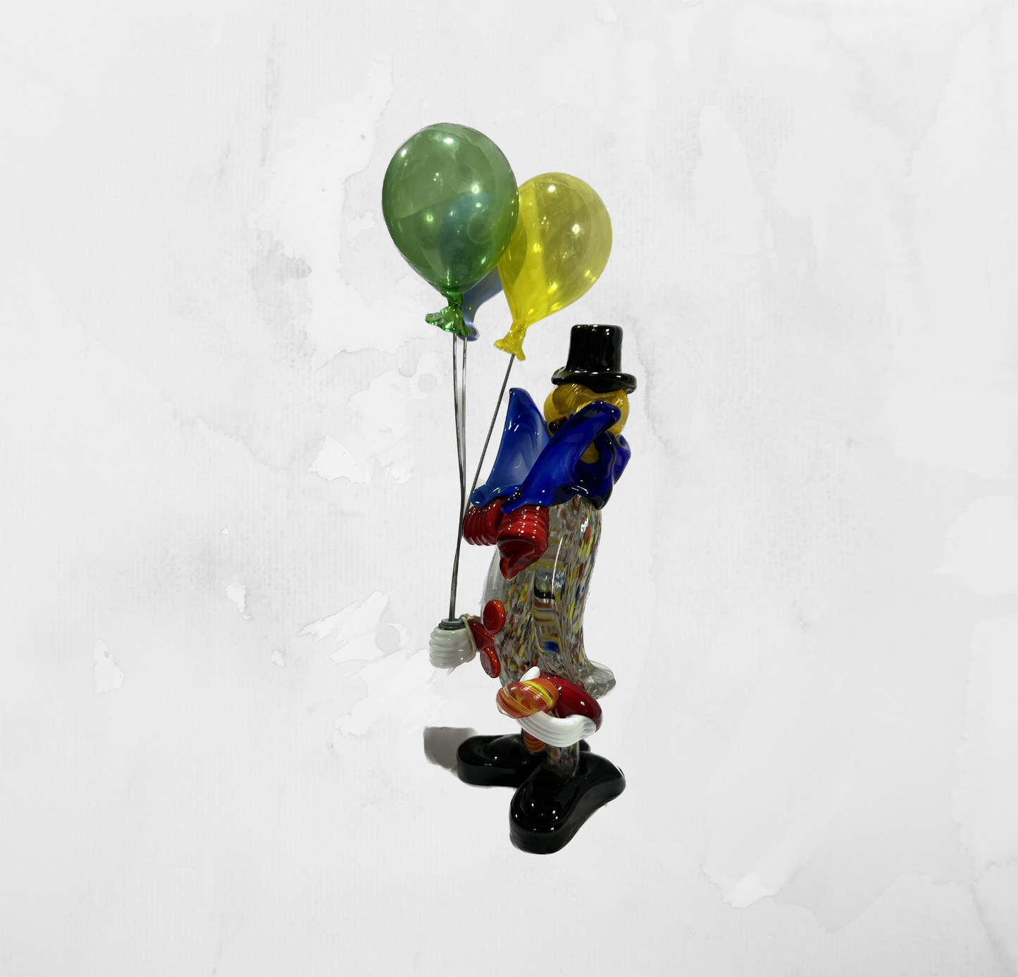 Sculpture - Figurines - Clown - Clown Classic with balloons (Stick 20 cm.)