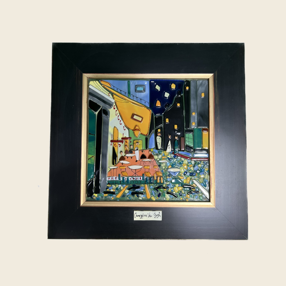 Van Gogh - The cafè terrace at night - Painting - Murano Art Italy