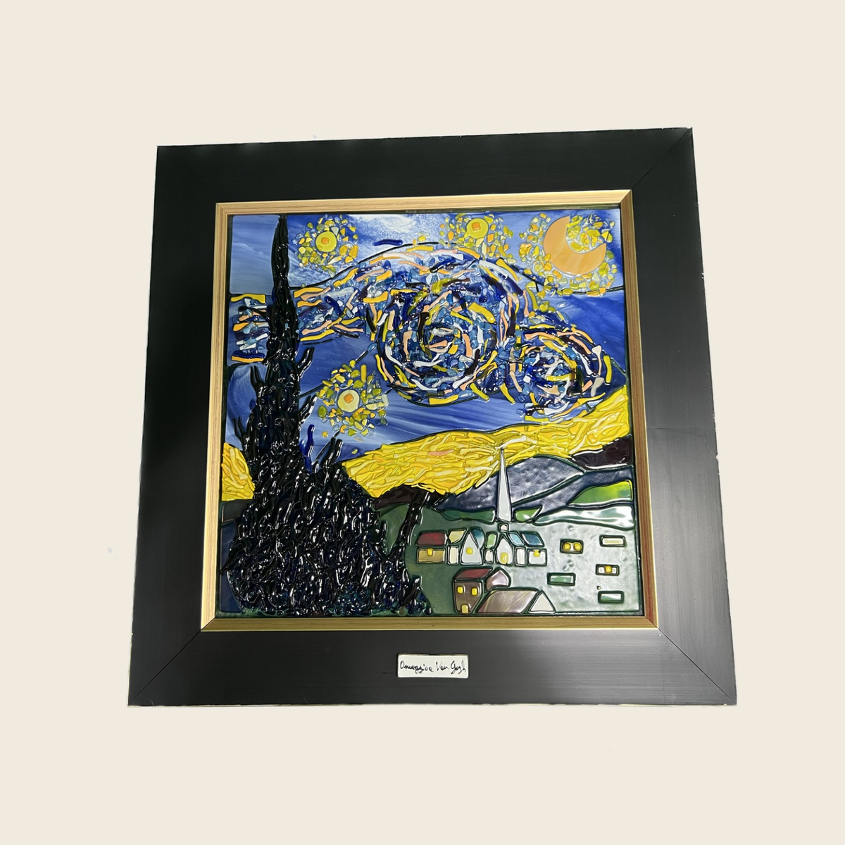 Van Gogh - The Starry night - Painting - Murano Art Italy
