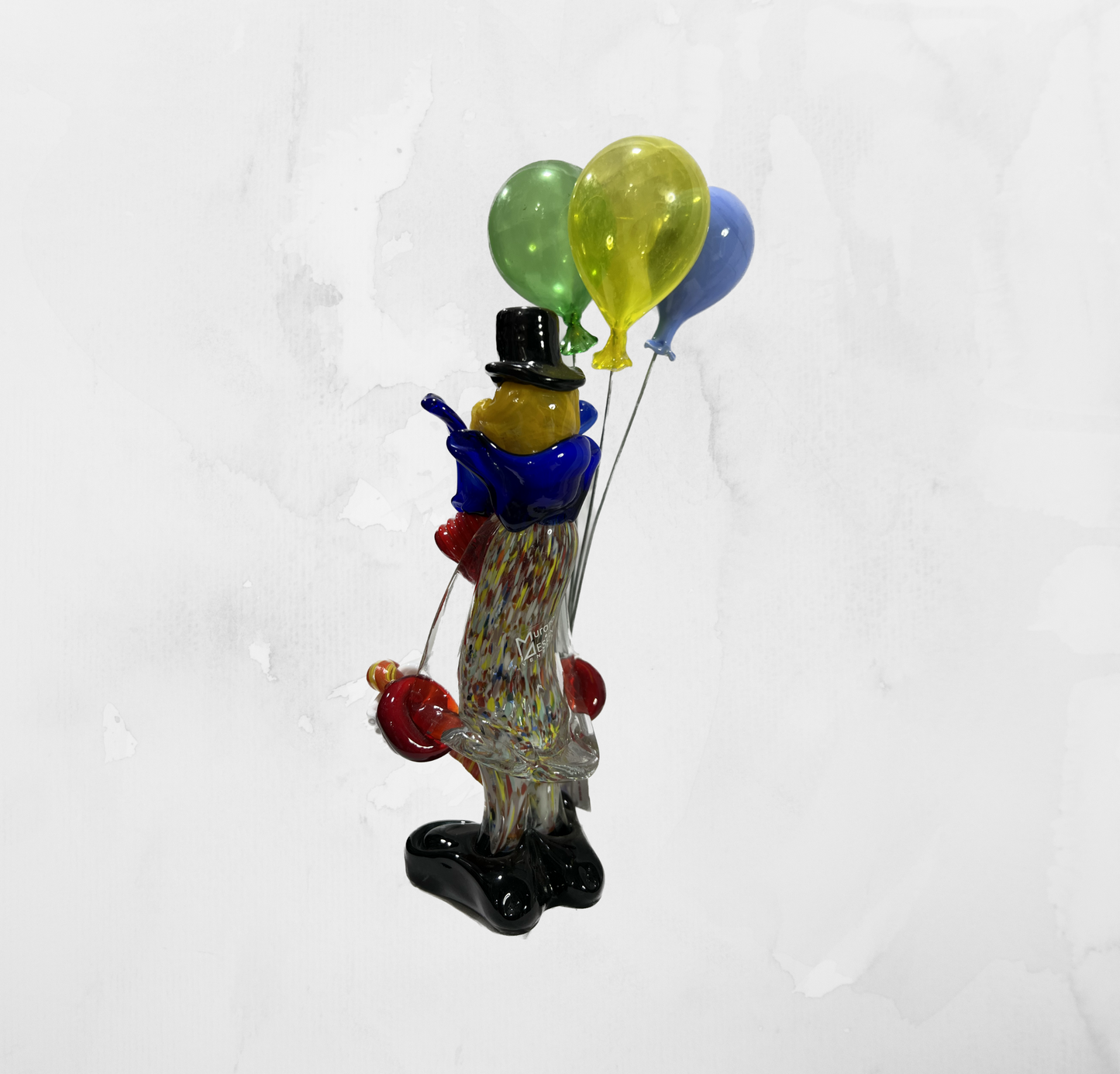 Sculpture - Figurines - Clown - Clown Classic with balloons (Stick 20 cm.)