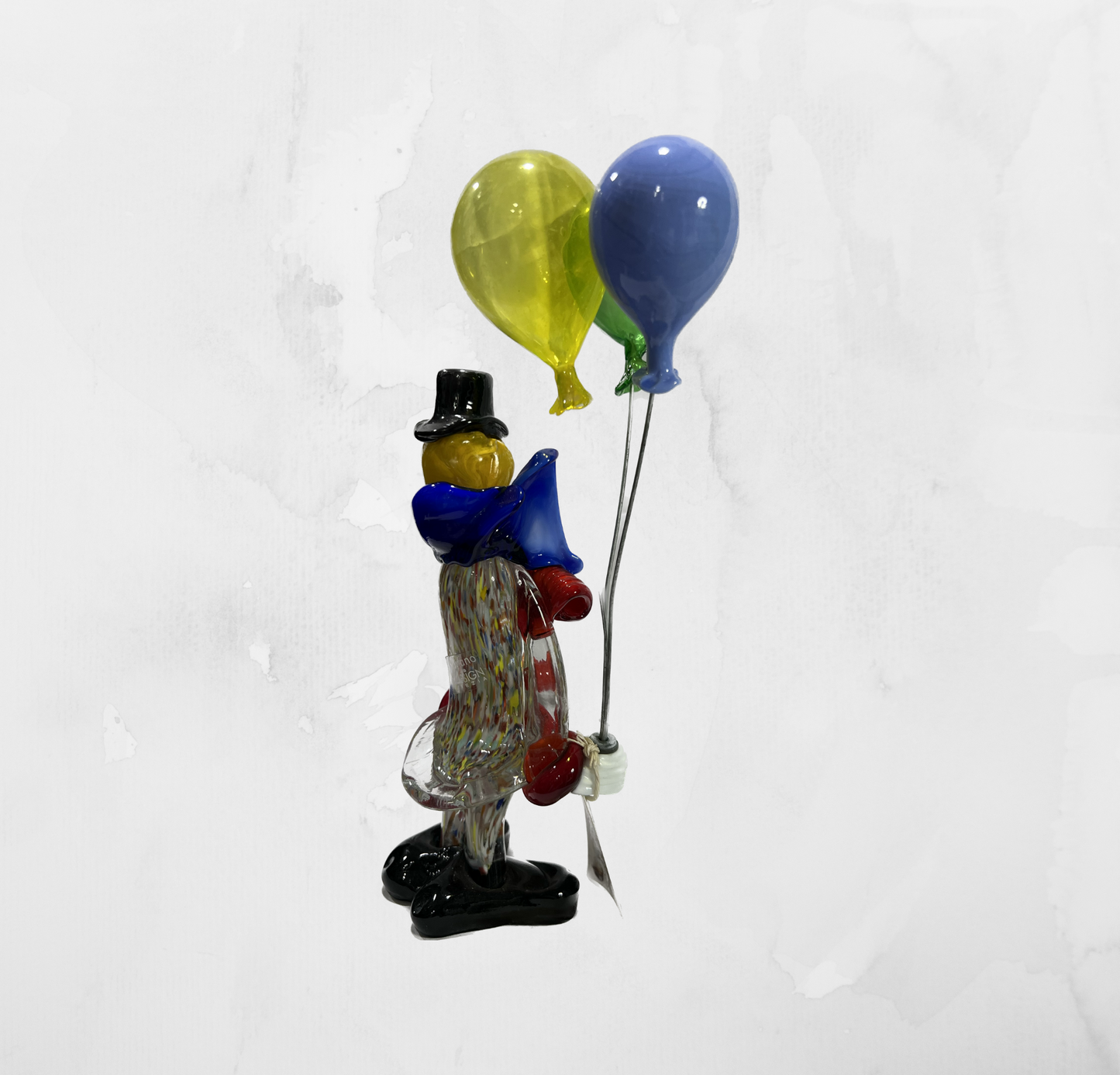 Sculpture - Figurines - Clown - Clown Classic with balloons (Stick 20 cm.)