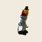 Sculpture - Figurines - Clown - Clown Classic (Harmonica 20 cm.) - Murano Art Italy