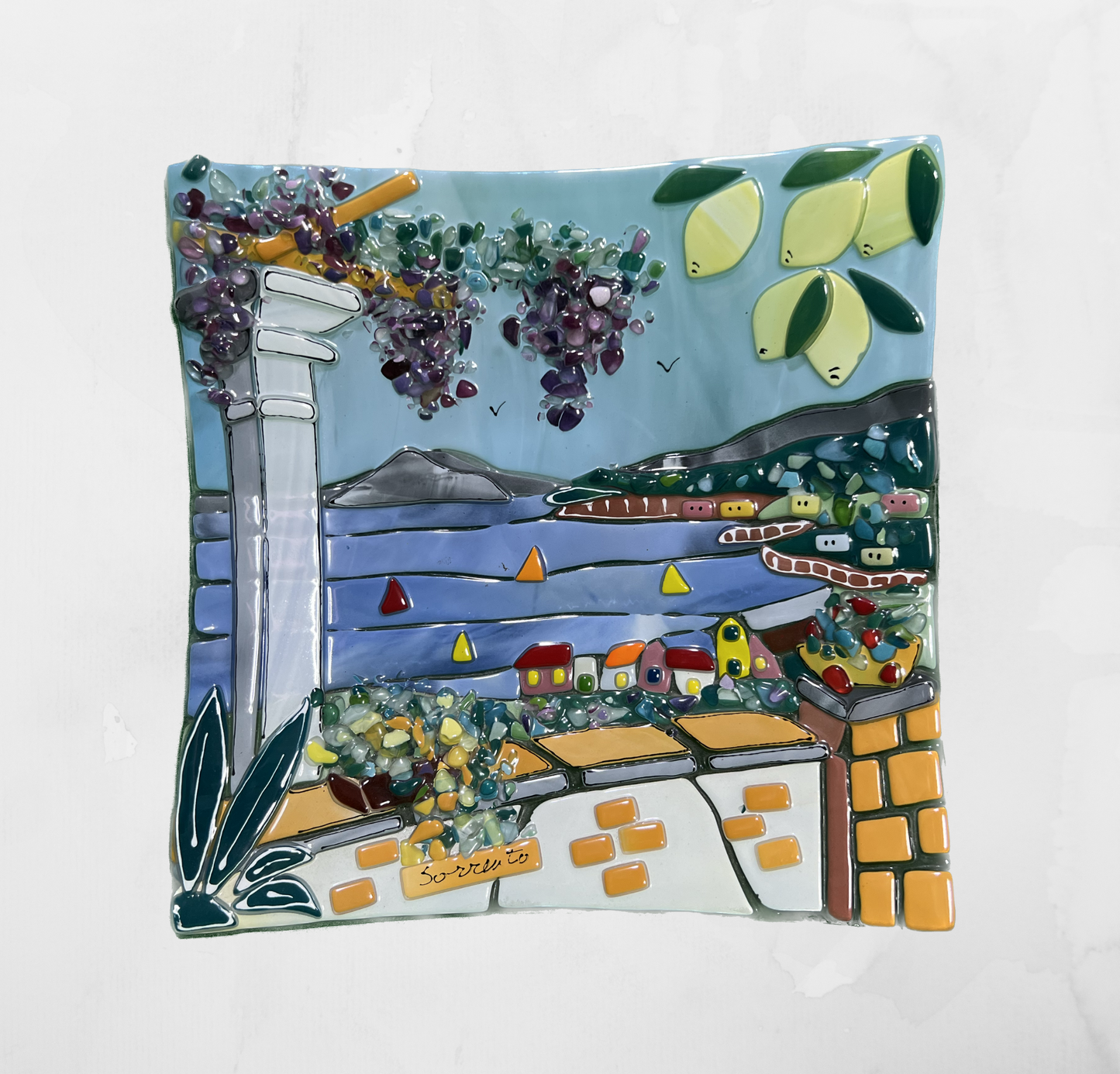 Landscapes - Sorrento - Table-top square plate