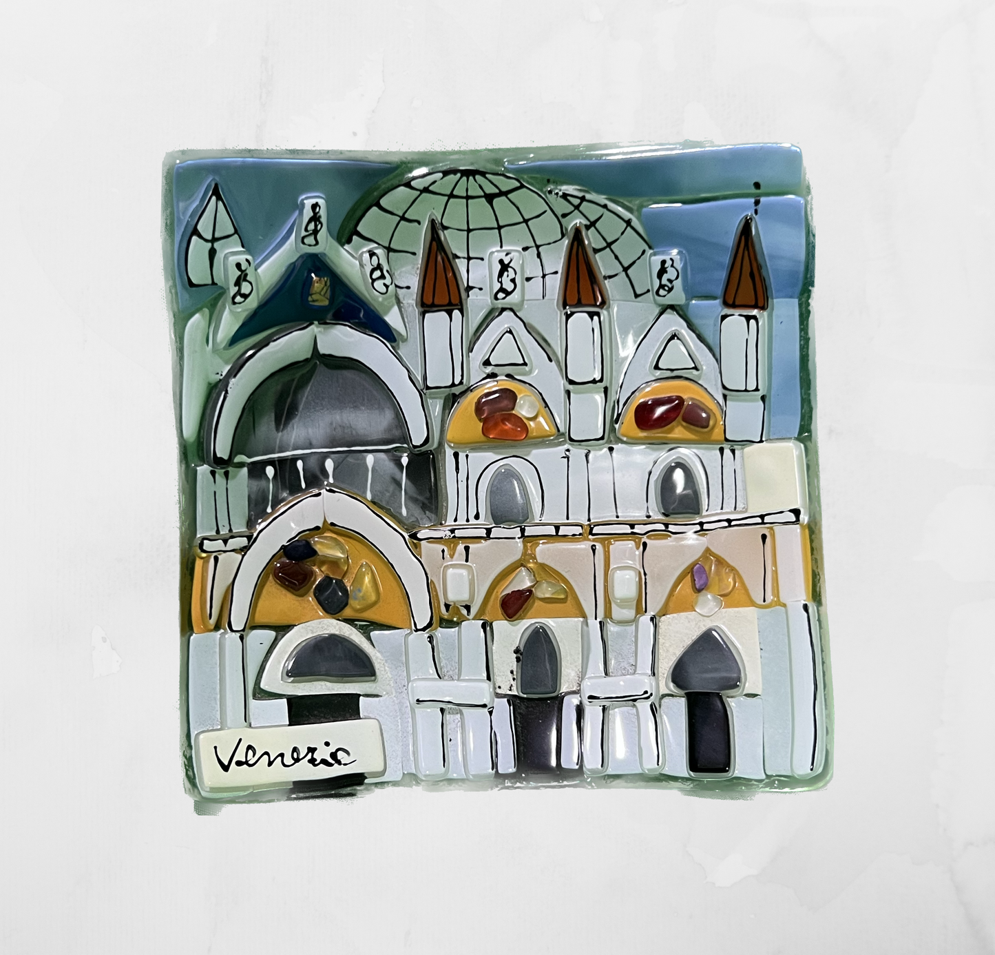 Landscapes - San Marco Basilica Venice - Table-top square plate