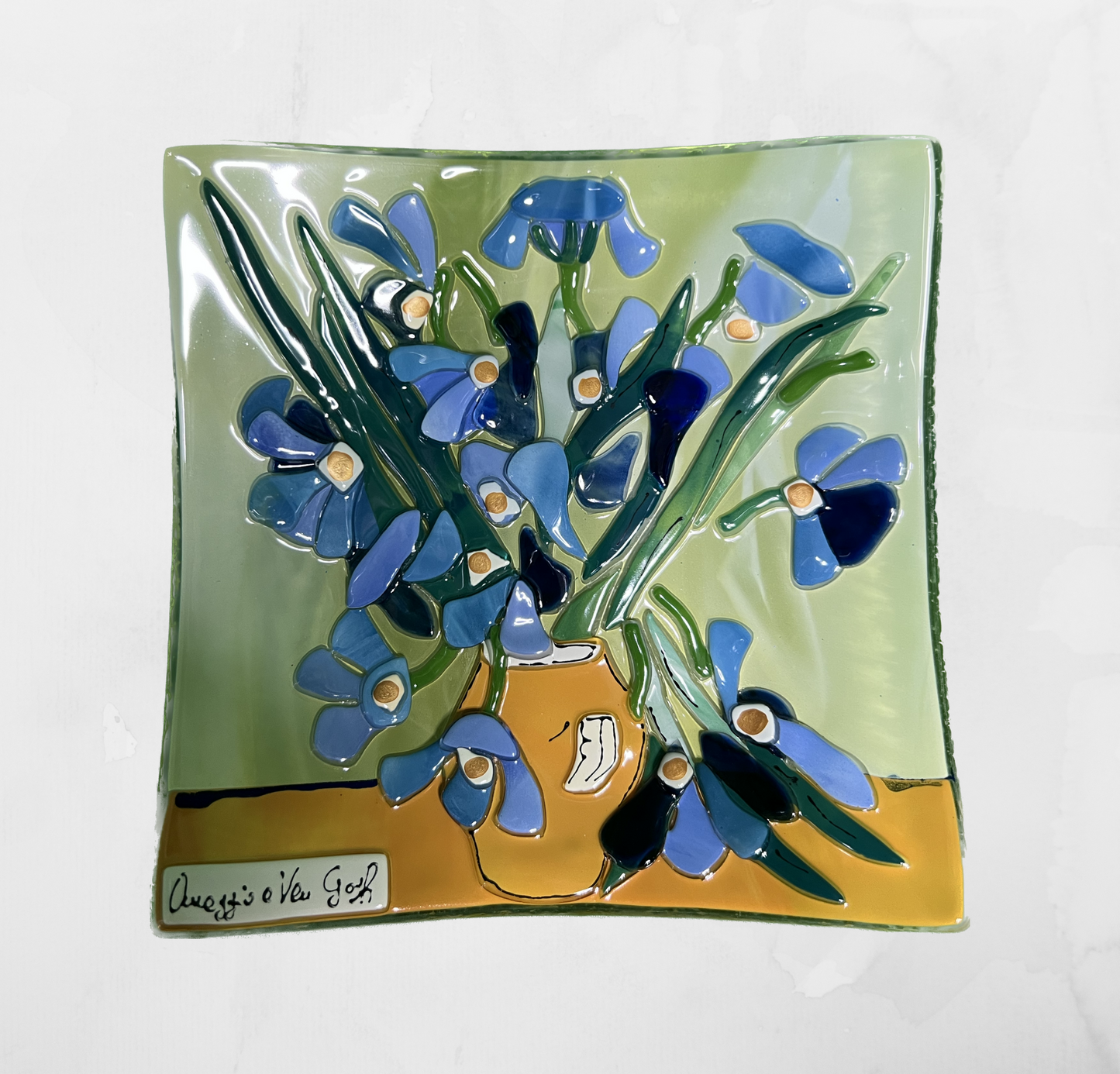 Van Gogh - Irises - Table-top square plate