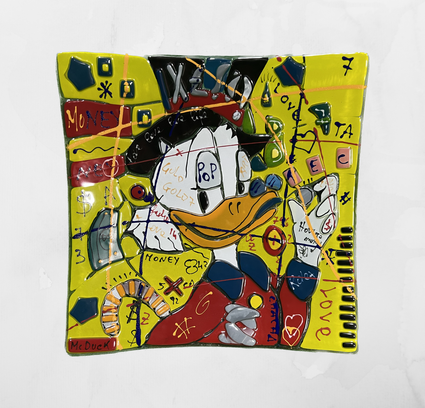 Pop-Art - Mc Duck - Table-top square plate