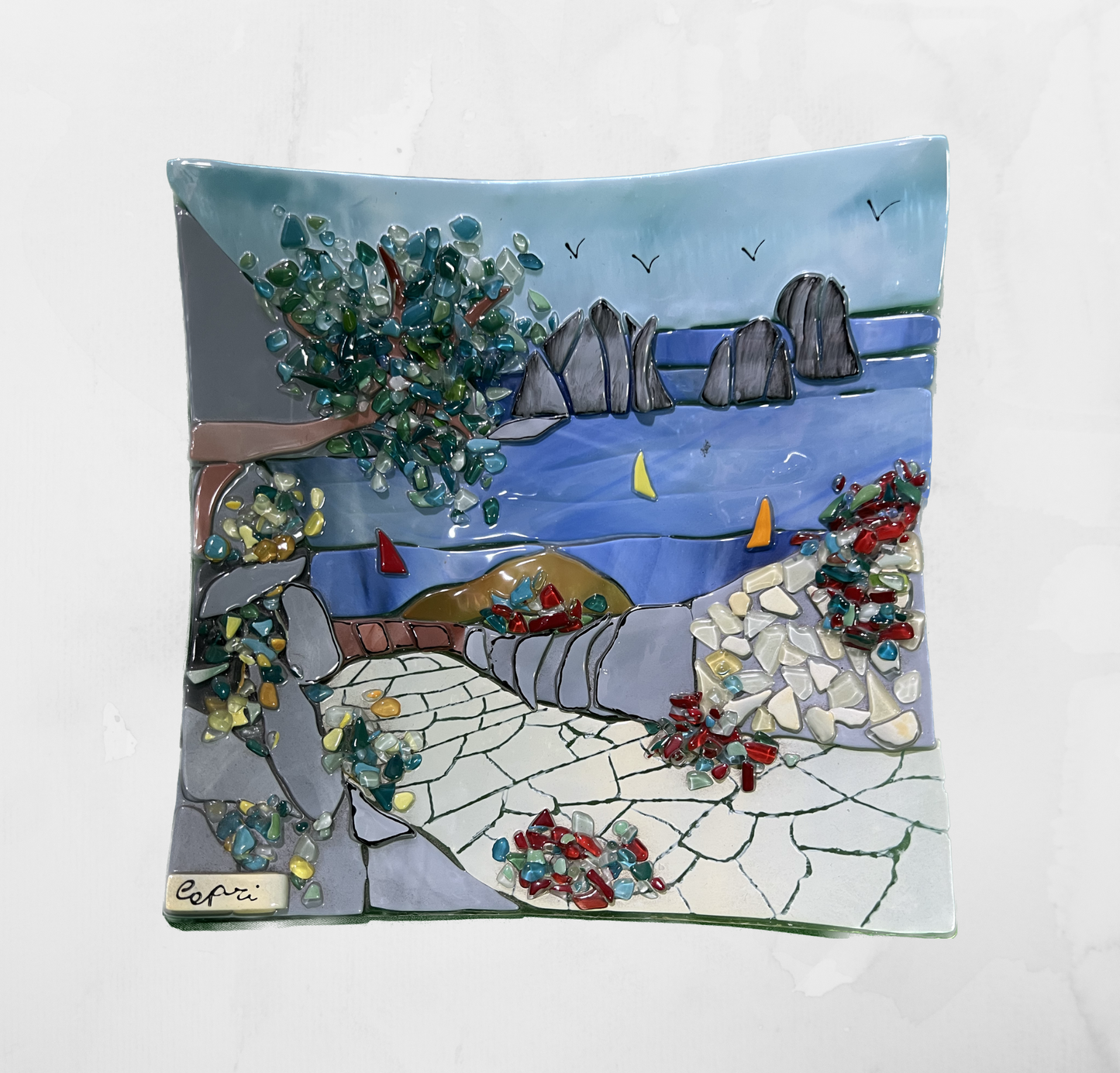 Landscapes - Capri - Table-top square plate