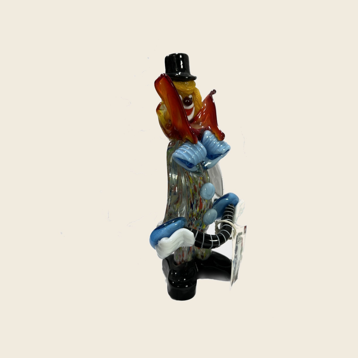 Sculpture - Figurines - Clown - Clown Classic (Harmonica 20 cm.) - Murano Art Italy