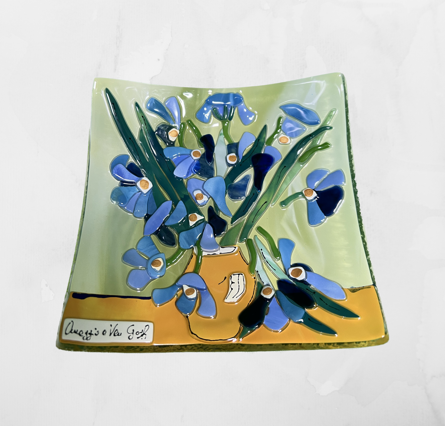 Van Gogh - Irises - Table-top square plate