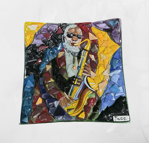 Open image in slideshow, Pop-Art - Jazzer - Table-top square plate
