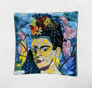 Apri immagine nella presentazione, Pop-Art - Frida - Vassoio quadrato
