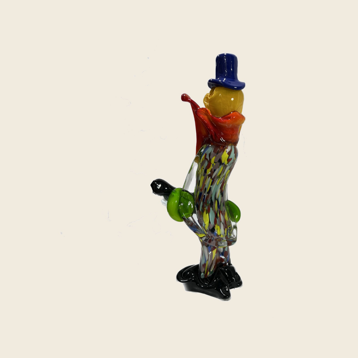 Sculpture - Figurines - Clown - Clown Classic with guitar (28 cm.) - Murano Art Italy