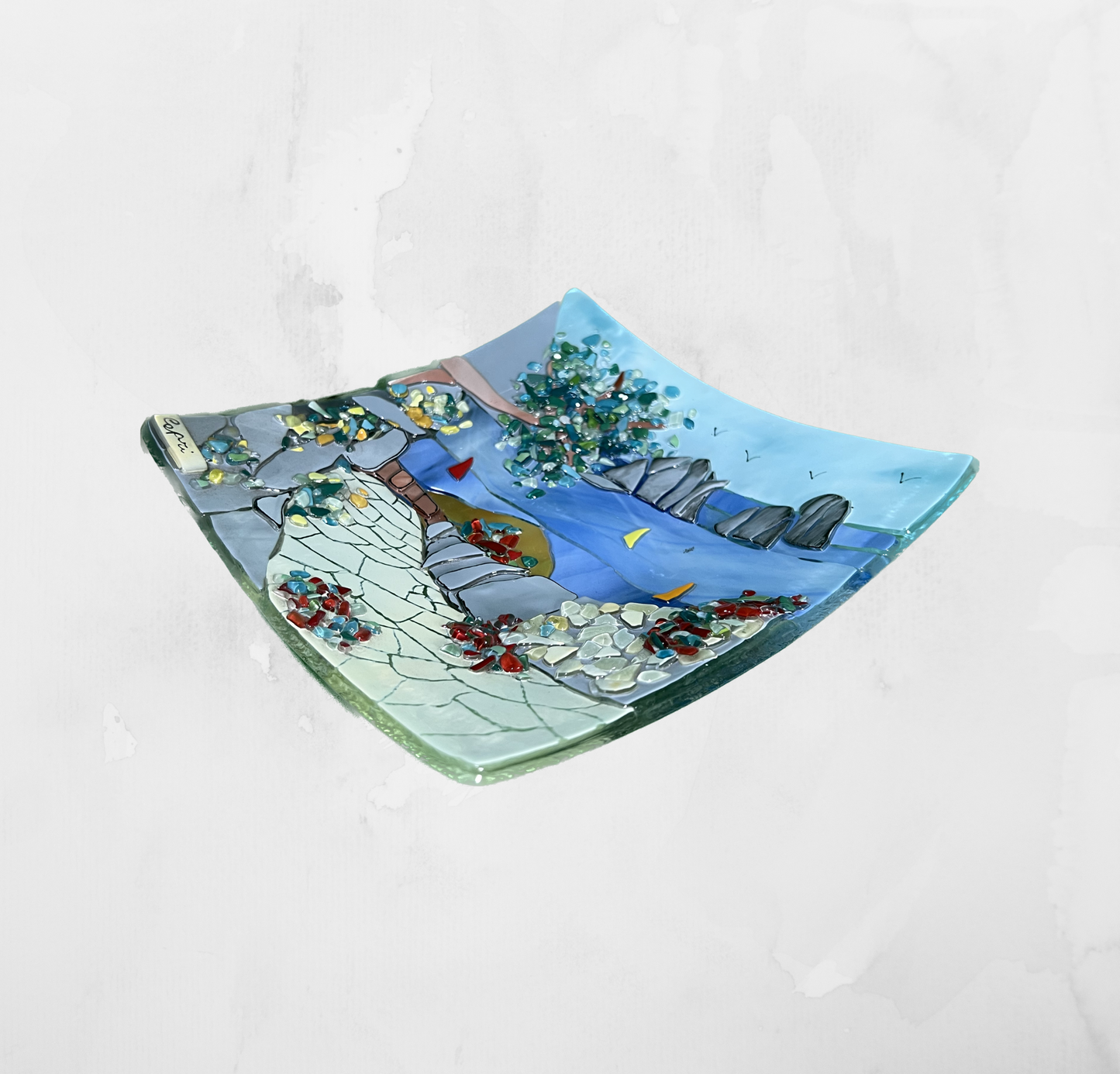 Landscapes - Capri - Table-top square plate