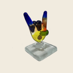 Sculpture - Picasso - Hands - Rock hand gesture - Murano Art Italy