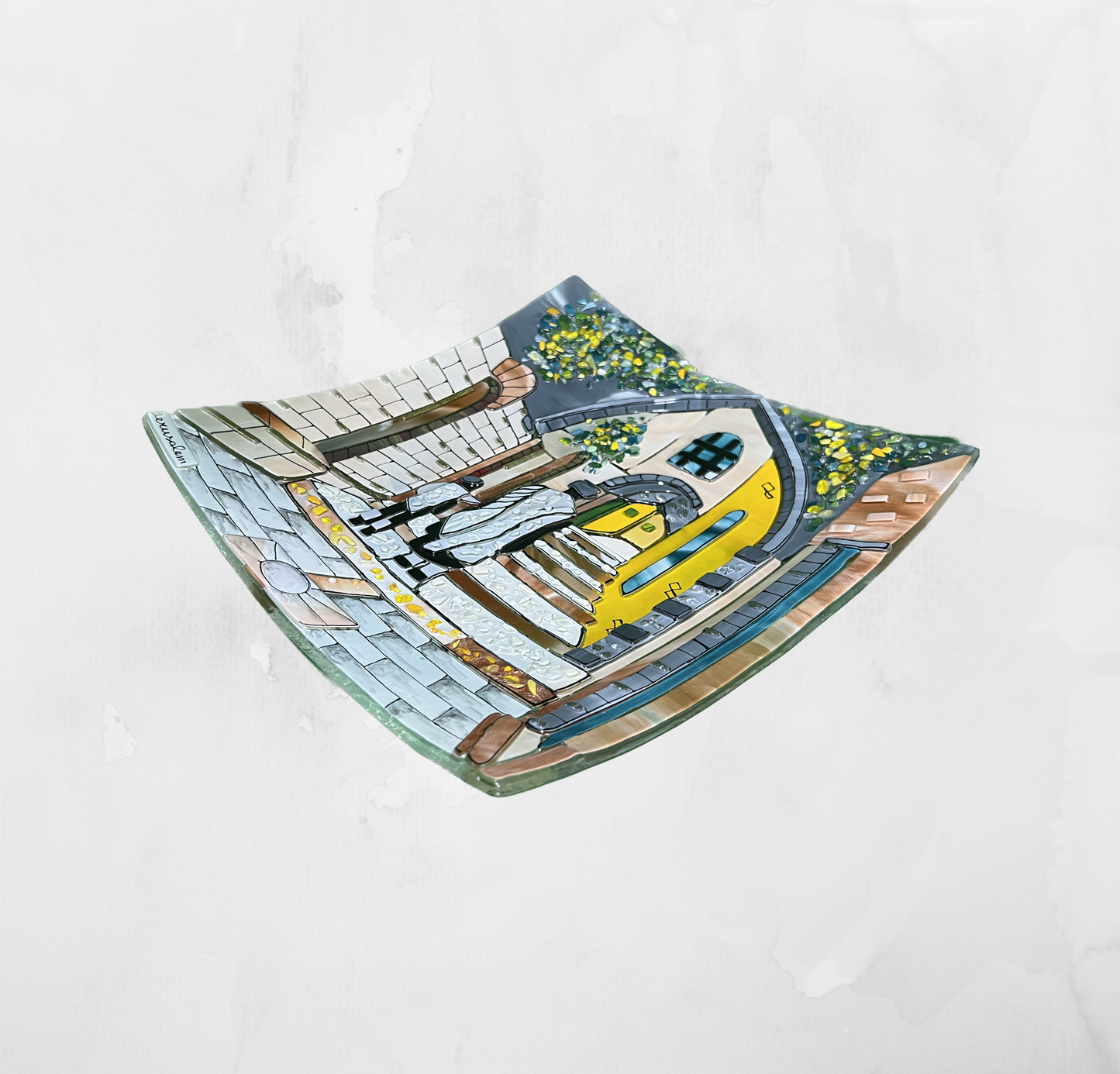 Jerusalem - Father and son Jerusalem - Table-top square plate