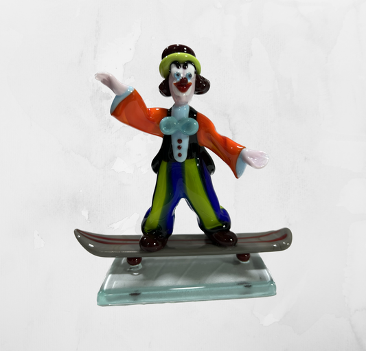 Sculpture - Figurines - Clown - Clown with skate