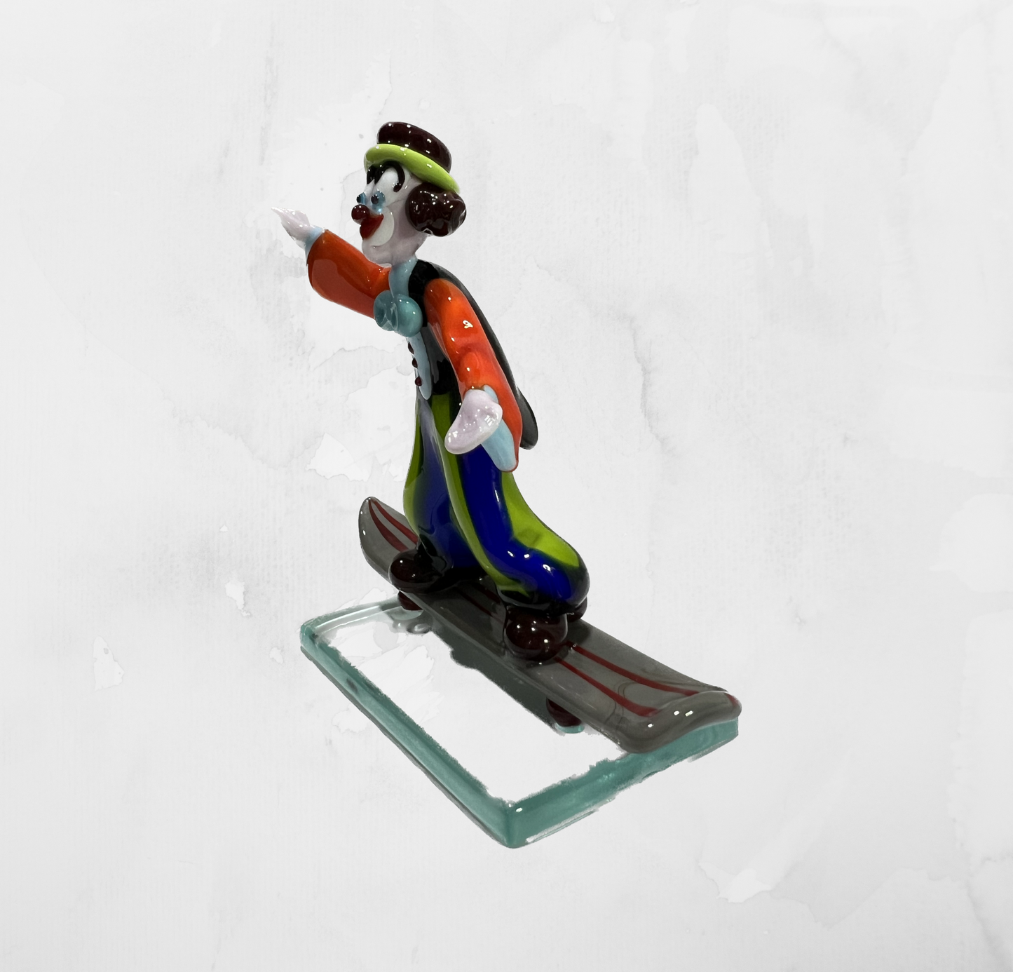 Sculpture - Figurines - Clown - Clown with skate